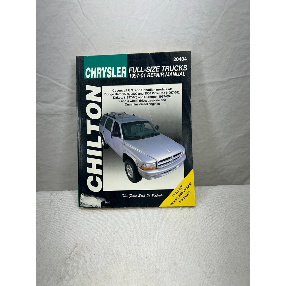 Chilton Chrysler Full-Size Trucks 1997-01 Repair Manual Dodge Ram Dakota